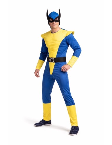 Disfarce de Lobo Amarelo Tamanho L - de alta qualidade, ideal para carnaval, festas temáticas e eventos especiais